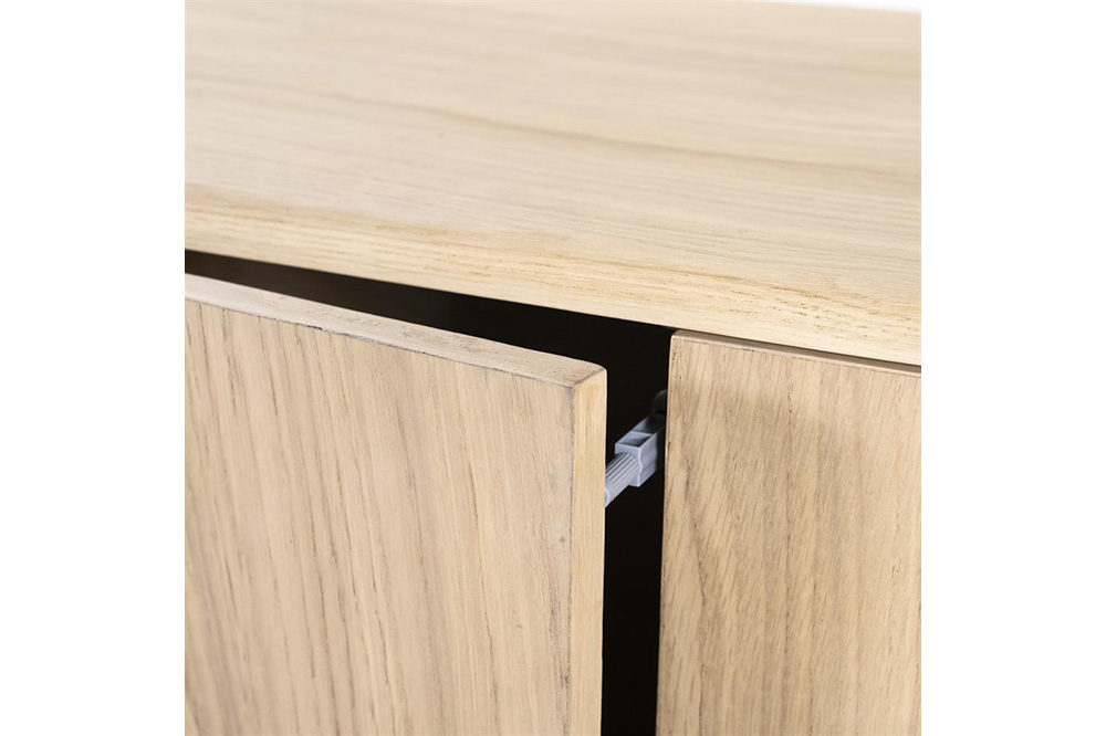 Eleonora Tv-Meubel Harvey 4Drs. - Naturel Eikenhout 170cm - Afbeelding 2