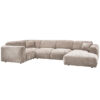 Woood Cloud Hoekbank Links Geweven Chenille - Naturel