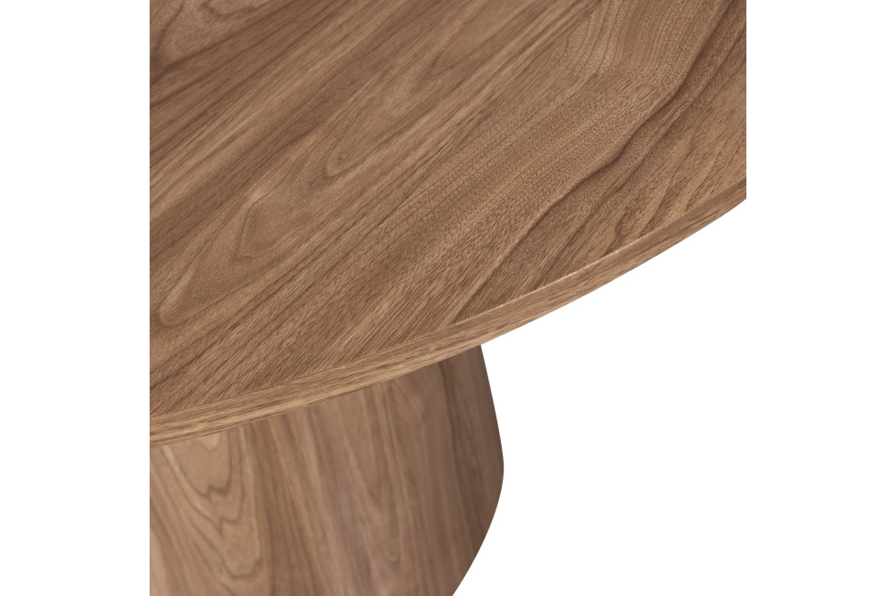 Woood Maan Ronde Eettafel - MDF Walnoot 120cm - Afbeelding 6
