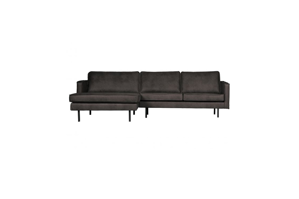 Rodeo Chaise Longue Links Zwart