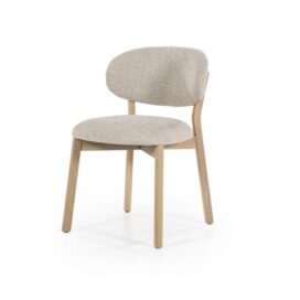 Eleonora Eetkamerstoel Mikky Eikenhout Naturel - Taupe Moon
