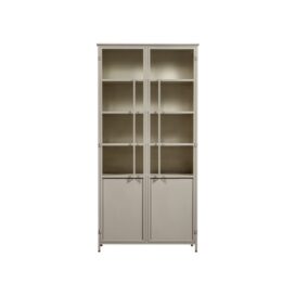 Woood Exhibit XL 2-Deurs Vitrinekast - Metaal Zand 200x99cm