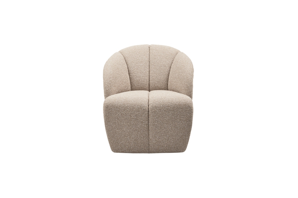 Woood Mojo Draaifauteuil - Bouclé Beige Melange - Afbeelding 6