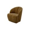 Woood Mojo Draaifauteuil - Geweven Ribstof Honing Geel