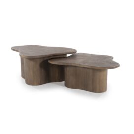 By-Boo Organische Salontafel Fall (Set van 2) - Mangohout Bruin