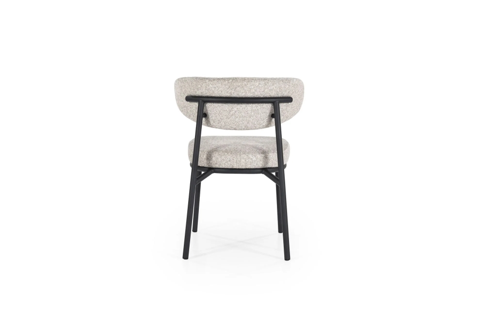 By-Boo Eetkamerstoel Jari - Beige Stof Metalen Onderstel - Afbeelding 13