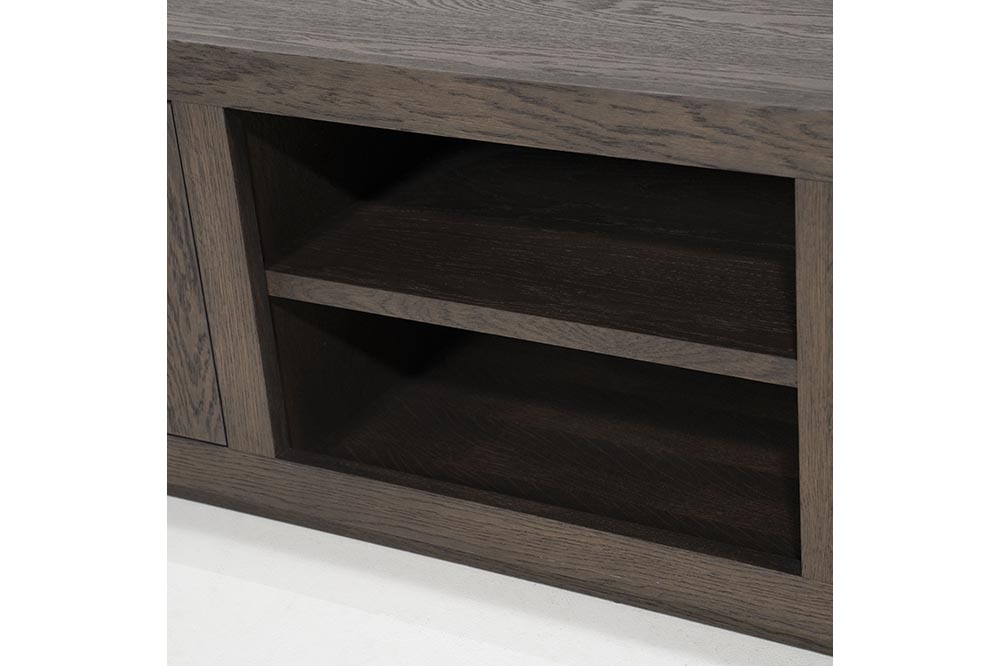 Eleonora TV-Meubel Helsinki Eiken 2-drs - Bruin 160cm - Afbeelding 2