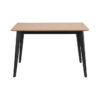 Hip District Eettafel Mauda - Naturel/Zwart 120x80cm