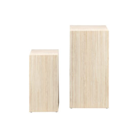 Hip District Zuil/Pillar Toke - Faux Travertin Beige (Set van 2)