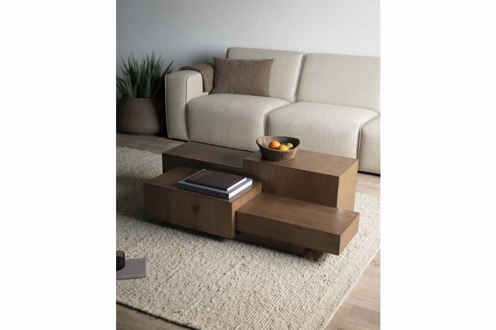 Eleonora Salontafel Quinten Rechthoek - Bruin 140x75cm - Afbeelding 6