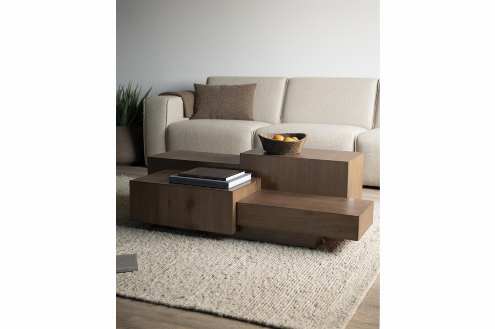 Eleonora Salontafel Quinten Rechthoek - Bruin 140x75cm - Afbeelding 5