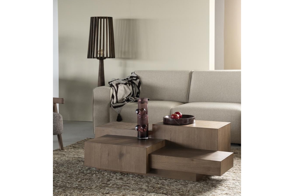 Eleonora Salontafel Quinten Rechthoek - Bruin 140x75cm - Afbeelding 2