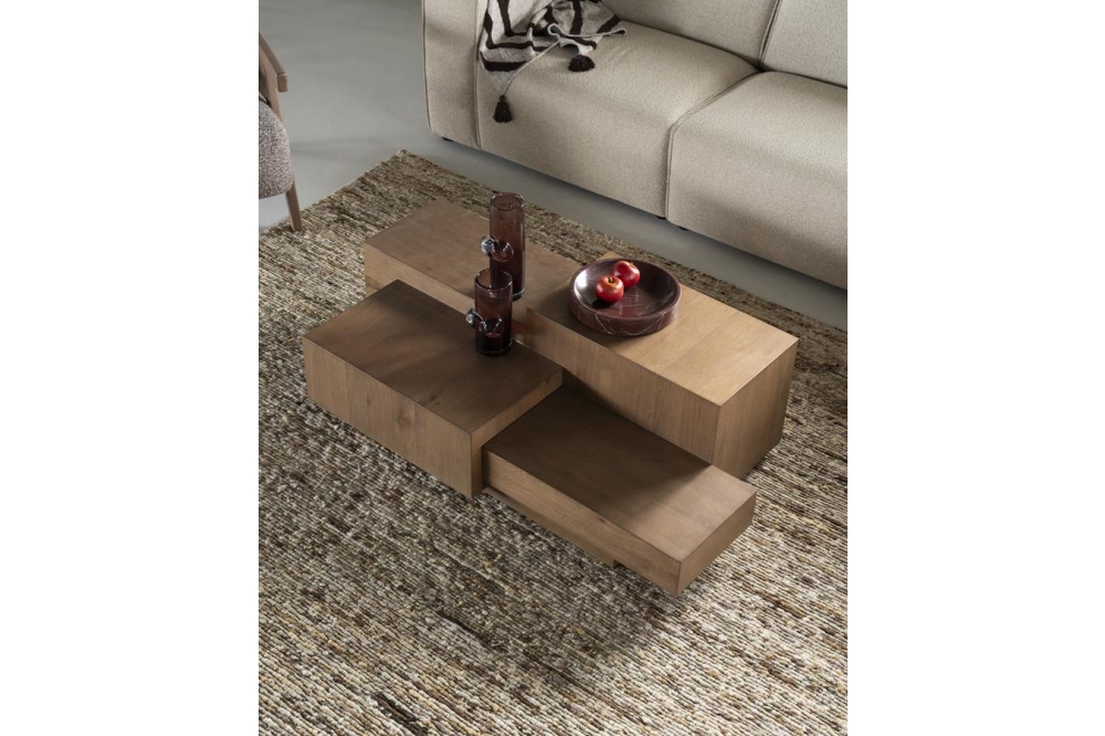 Eleonora Salontafel Quinten Rechthoek - Bruin 140x75cm - Afbeelding 10