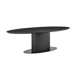 Richmond Interiors Ovale Eettafel Gordon - Eiken Dark Coffee 210x105cm