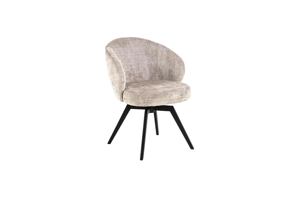 Hip District Draaibare Eetkamerstoel Soren - Juto Dusty Beige