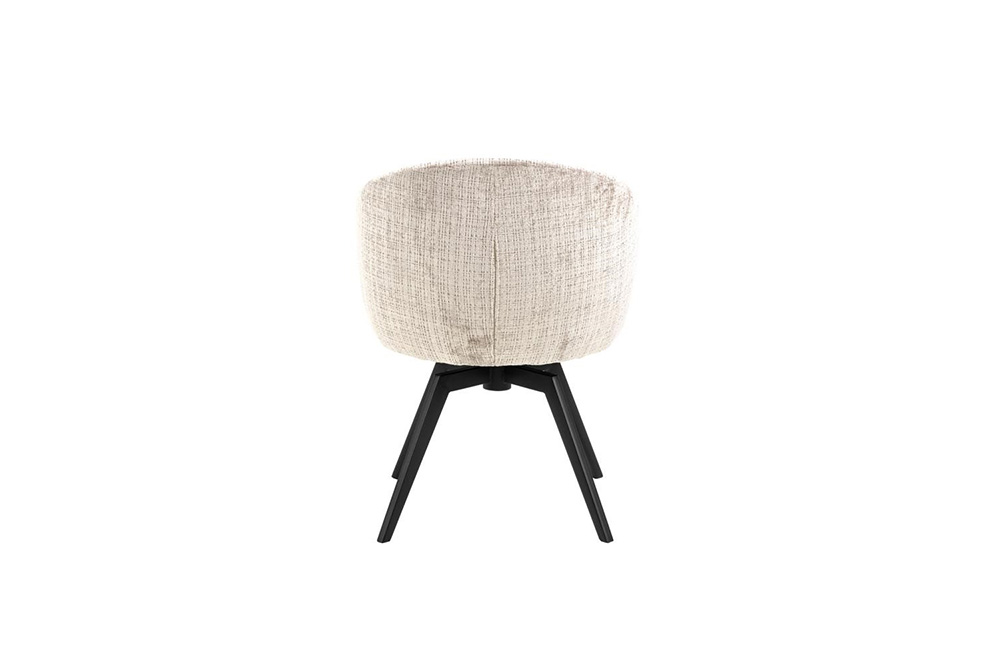 Hip District Draaibare Eetkamerstoel Soren - Juto Dusty Beige - Afbeelding 9