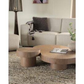 Alternative view of Eleonora Ronde Bijzettafel Bobbie - Lichtbruin 45cm