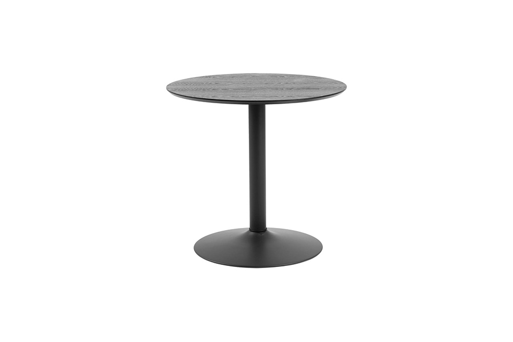 Hip District Ronde Bistrotafel Ditte - Fineer Zwart 80cm