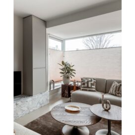 Alternative view of Woood Meggy Opberg-/Wandkast - Smal Grenen Dust 215x55cm