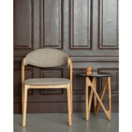 Alternative view of Dutchbone Eetkamerstoel Babington - Beukenhout Naturel Gestoffeerde Zitting