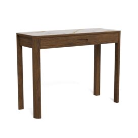 Hip District Wandtafel met Lade Filip - Donker Eiken met Keramiek Bovenblad 100x40cm