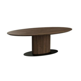 Richmond Interiors Ovale Eettafel Gordon - Eiken Bruin 210x105cm