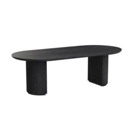 Richmond Interiors Ovale Eettafel Kingston - Eiken Dark Coffee 280x100cm