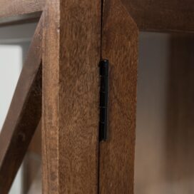 Alternative view of Woood Kella 1-Deurs Virtinekast – Mangohout Bruin 137x40cm