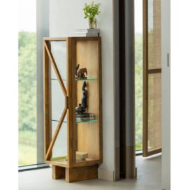 Alternative view of Woood Kella 1-Deurs Virtinekast – Mangohout Naturel 137x40cm