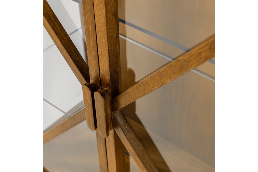Woood Kella 2-Deurs Virtinekast – Mangohout Naturel 132x100cm - Afbeelding 3