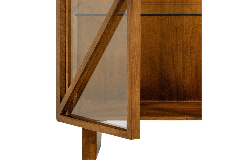 Woood Kella 2-Deurs Virtinekast – Mangohout Naturel 132x100cm - Afbeelding 5