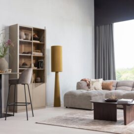 Alternative view of Woood Loft Vloerlamp XL Metaal/Bouclé - Tapenade 187xØ35cm