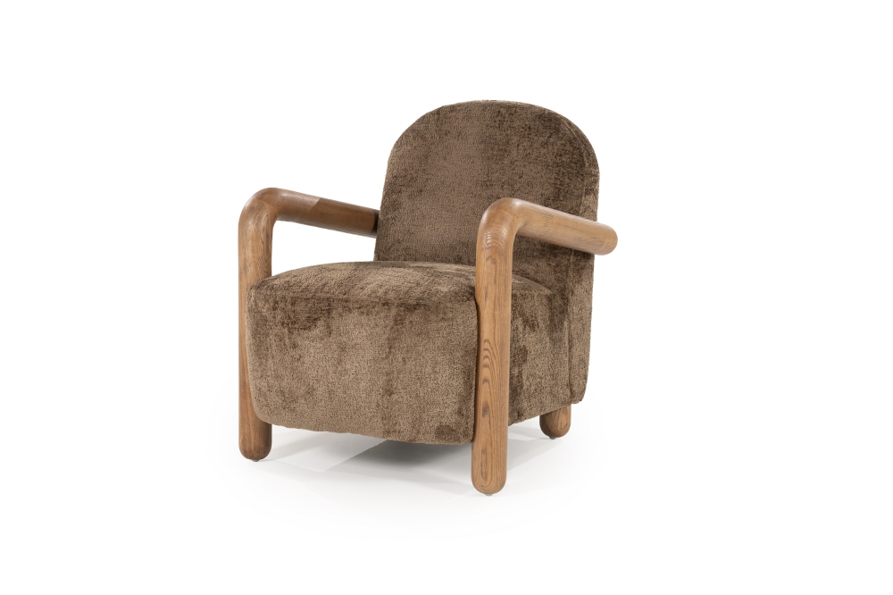 By-Boo Fauteuil Retrova - Hout Naturel Bruin