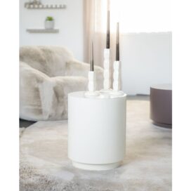 Alternative view of By-Boo Ronde Bijzettafel Mesita - Beige Metaal 37x45cm