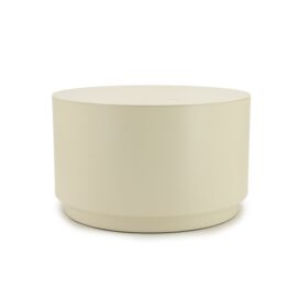 By-Boo Ronde Salontafel Mesita - Beige Metaal 60x35cm