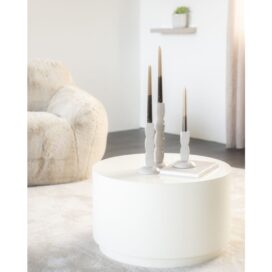 Alternative view of By-Boo Ronde Salontafel Mesita - Beige Metaal 60x35cm