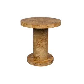 Dutchbone Bijzettafel Quinn - Naturel Rond 51x46cm