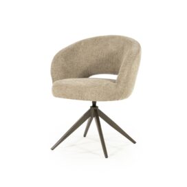 Eleonora Draaibare Eetkamerstoel Alissa - Taupe Oro