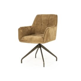 Eleonora Draaibare Eetkamerstoel Hugo - Mosterd Lyric