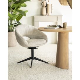 Alternative view of Eleonora Draaibare Eetkamerstoel Nol - Taupe Tova