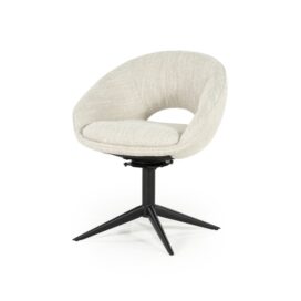 Eleonora Draaibare Eetkamerstoel Nol - Beige Tova