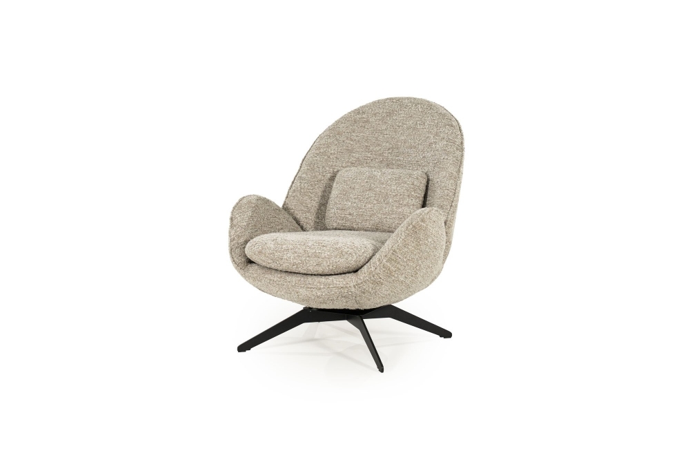 Eleonora Fauteuil Ryan met Hocker - Taupe Zora - Afbeelding 9
