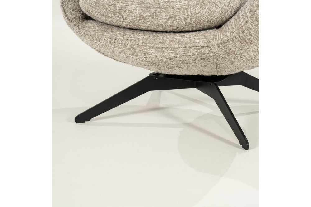 Eleonora Fauteuil Ryan met Hocker - Taupe Zora - Afbeelding 6