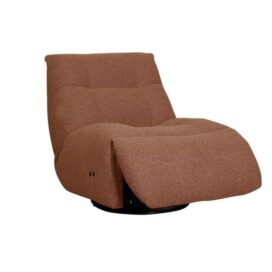 LABEL51 Elektrische Relaxfauteuil Relax and Recharge – Coral Royal Rood Boucle