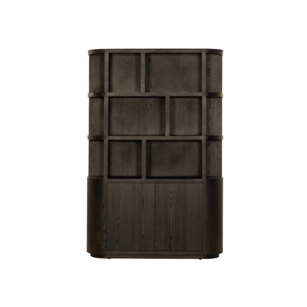 Livingfurn Boekenkast Novero - Eiken Espresso 220x145cm