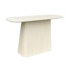 Livingfurn Ovale Side-/Wandtafel Patrice - Mangohout Beige 140cm