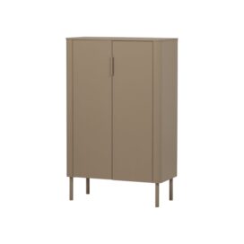 Woood Gunnar Half Hoge 2-Deurs Kast - Grenen Mud 135x85cm