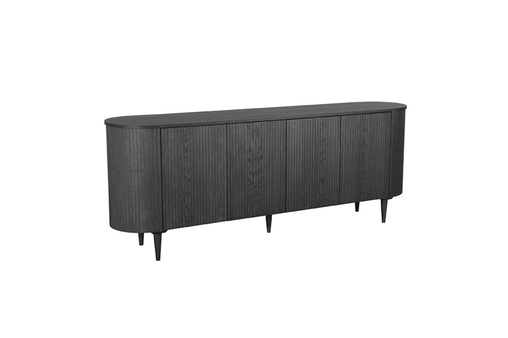 LABEL51 Dressoir Oliva – Zwart Eiken 220cm