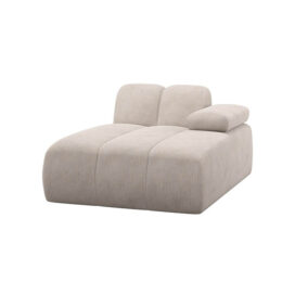Woood Mojo Chaise Longue Element Rechts Ribstof Ecru