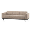 Woood Statement 3-Zits Bank 230cm - Lichtbruin Melange